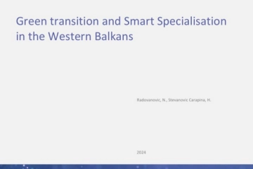 Green Transition and Smart Specialisation in the Western Balkans