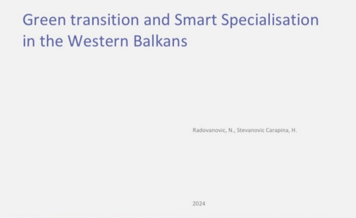 Green Transition and Smart Specialisation in the Western Balkans